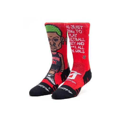 Scrimmage Calzini unisex Scrimmage Stampa basket The Worm Red Taglia M (39-44)