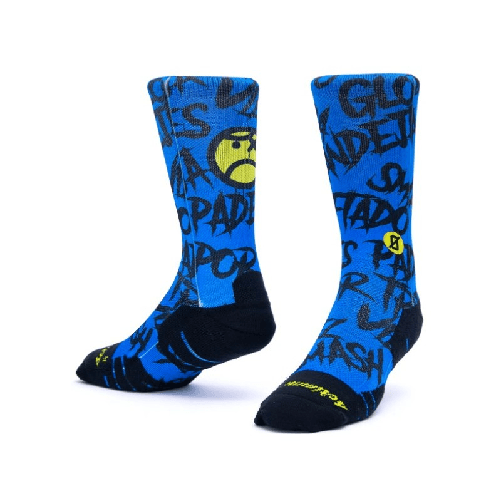 Scrimmage Calzini unisex Scrimmage Angry Ball calze da Padel Blu Taglia S (35-39)