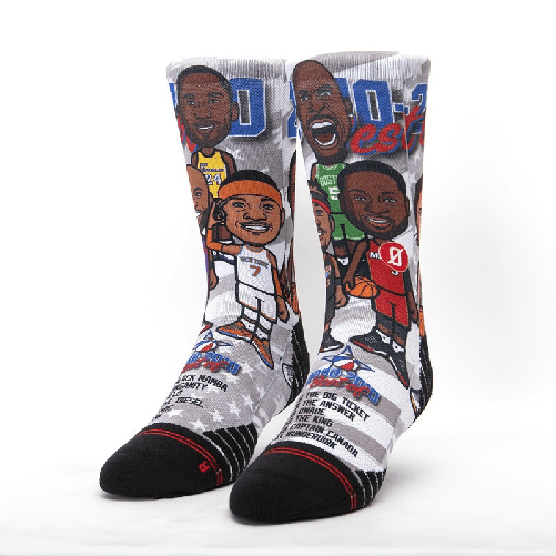 Scrimmage Socks unisex Scrimmage basket 2K10 White Taglia S (35-39)