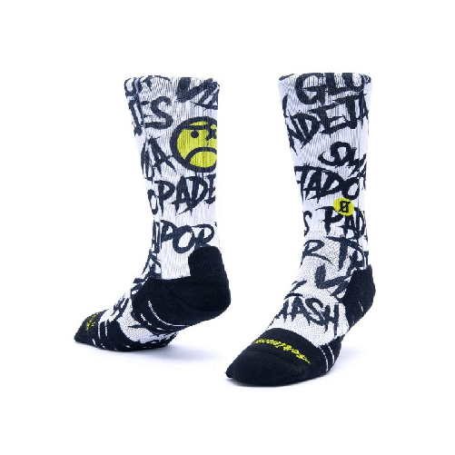 Scrimmage Calzini unisex Scrimmage Angry Ball calze da Padel White Taglia M (39-44)