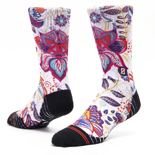 Scrimmage Calzini unisex Scrimmage Everyday Paisley White Taglia M (39-44)