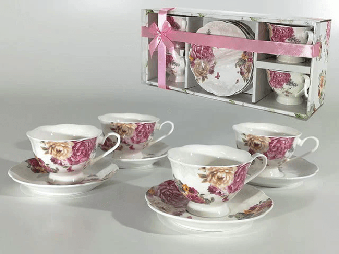 Servizio da Caffè 6 Tazzine con Piattini