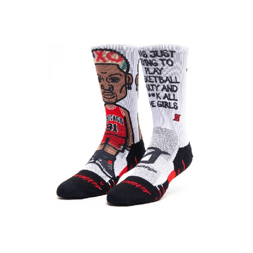 Scrimmage Calzini Stampati Scrimmage unisex basket The Worm White Taglia S (35-39)