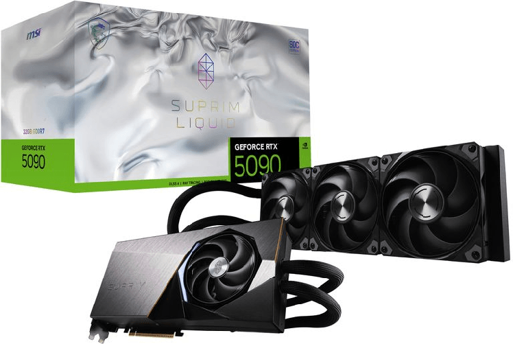 Msi suprim geforce rtx 5090 32g liquid soc scheda video nvidia 32 gb gddr7