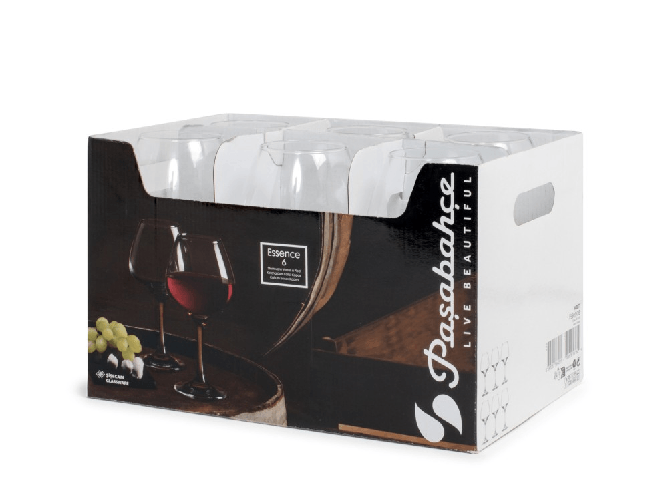 Pasabanche 6x Calici In Vetro Trasparente, Essence, Per Degustazione, 45Cl
