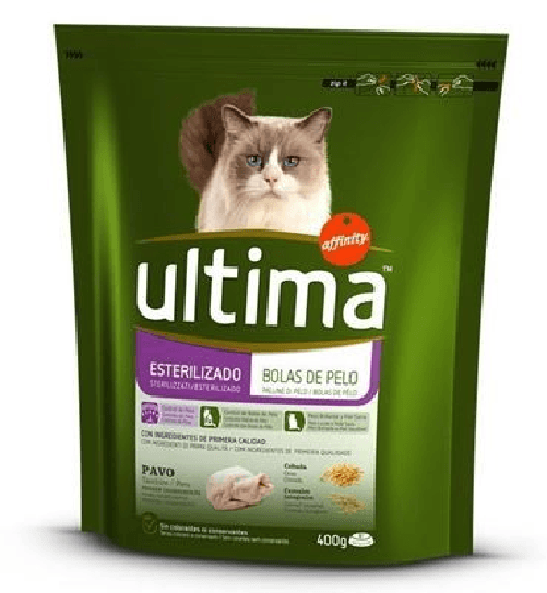 Ultima 8x Bundle Ultima Gatto Croccantini Sterilaz Hairb 440Gr