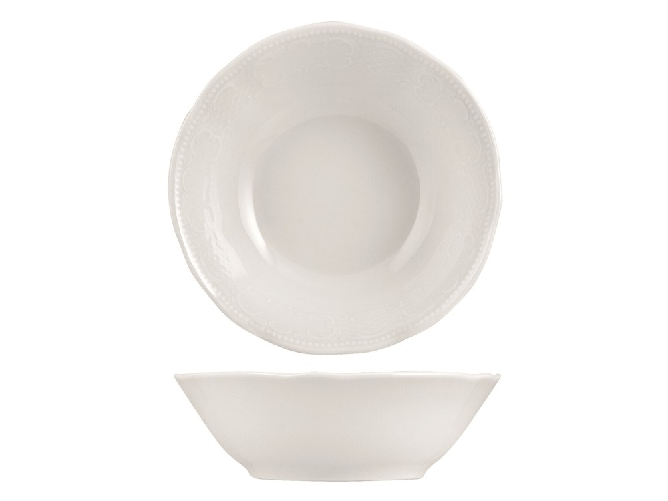 Novalberghiera 3x Coppette In Porcellana Salzburg Bianco Cm15