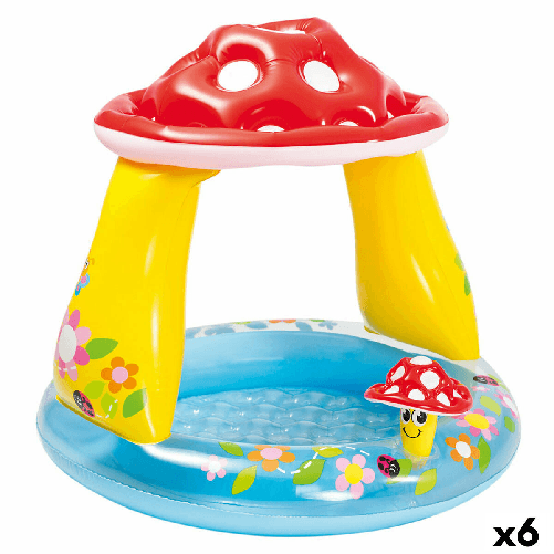 Intex Piscina Gonfiabile per Bambini Intex Funghi Champignon Tenda 45 L 102 x 89 x 102 cm (6 Unità)