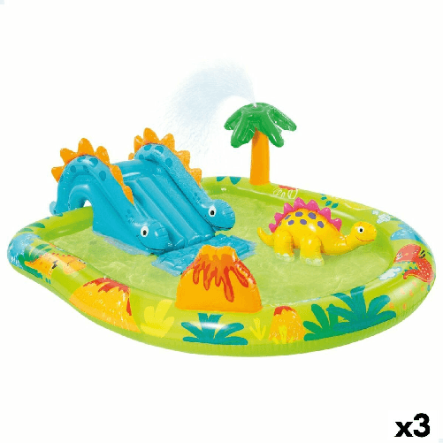 Intex Piscina Gonfiabile per Bambini Intex Parco giochi Dinosauri 191 x 58 x 152 cm (3 Unità)