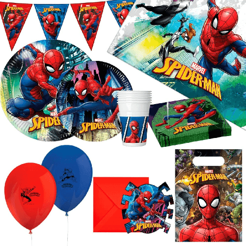 Spider-Man Set Articoli per feste Spider-Man 66 Pezzi