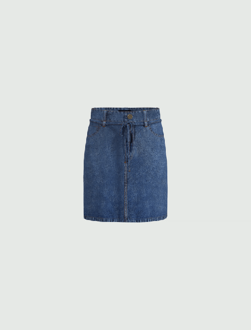 EMME MARELLA GONNA JEANS DONNA EMME MARELLA MARKUS 25151010212 COTONE BLU ORIGINALE PE 2025 Colore Blu,Taglia IT 44