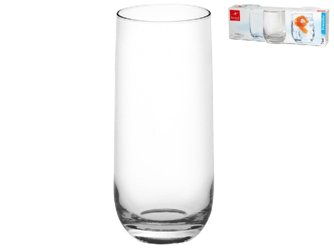 Bormioli Rocco 10x Confezioni 3 Bicchieri In Vetro Loto Bibita 35 cl Trasparente Bormioli Rocco