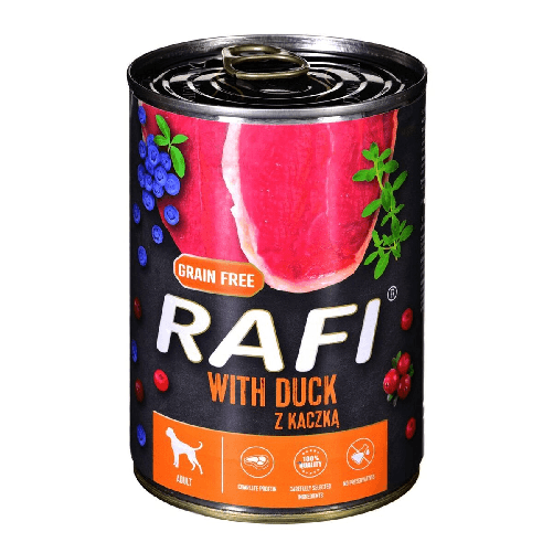 Dolina Noteci Cibo umido Dolina Noteci Rafi Mirtillo Anatra 400 g