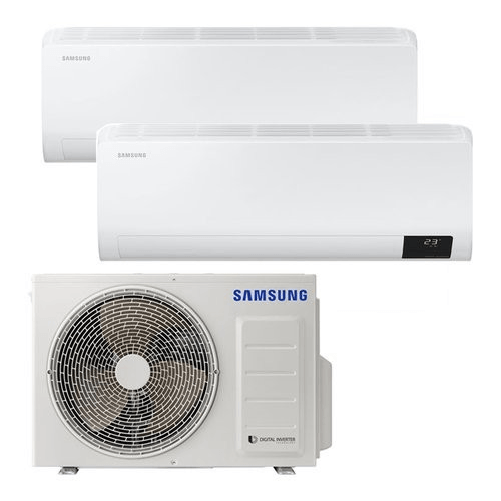 Samsung Condizionatore fisso dual Samsung Windfree Multisplit C Next Dual 2.5 3.5 bianco metallo