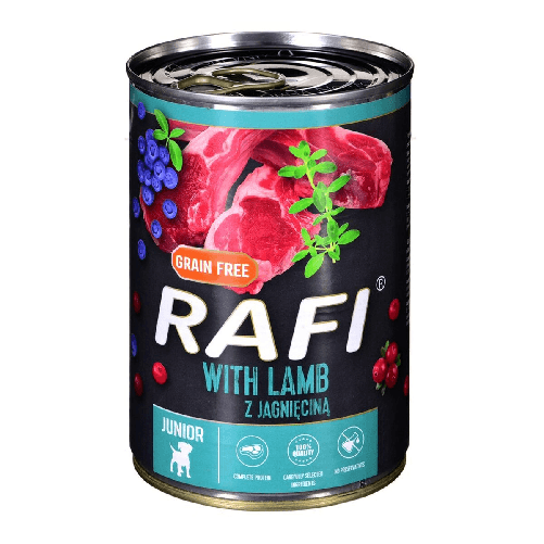 Dolina Noteci Cibo umido Dolina Noteci Rafi Junior Mirtillo Agnello 400 g