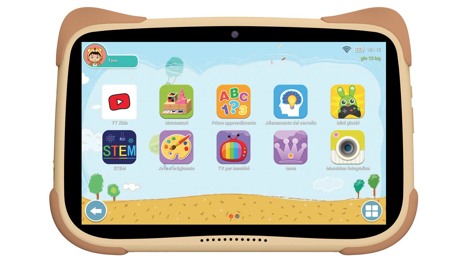 Mediacom SmartKID 3Gb 32Gb 8'' WiFi resistente con stand e parental control Mediacom Smart KID 8 32 GB Wi-Fi Multicolore