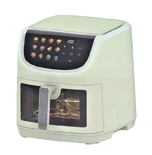 DCG Friggitrice ad Aria Calda - 8 Litri XXL Panna Digitale 200°C Timer Luce interna