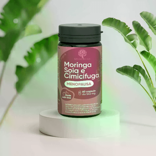 RedMoringa Menopausa con Moringa, Isoflavoni di Soia e Cimicifuga 60cps