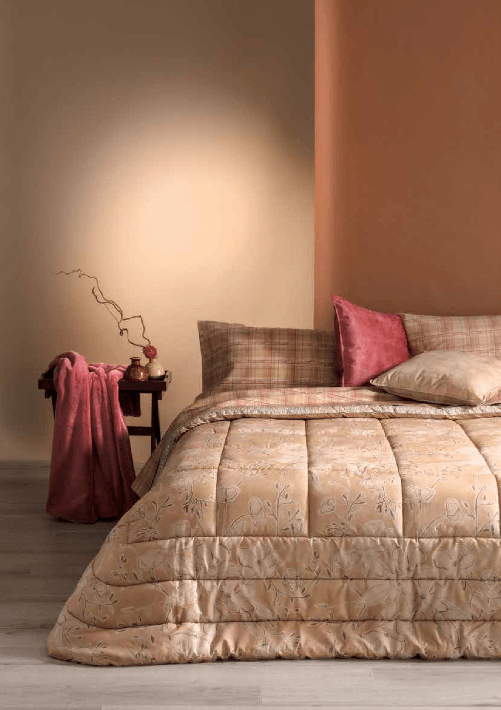 RIVIERA TRAPUNTA MATRIMONIALE TULLA Colore Cammello