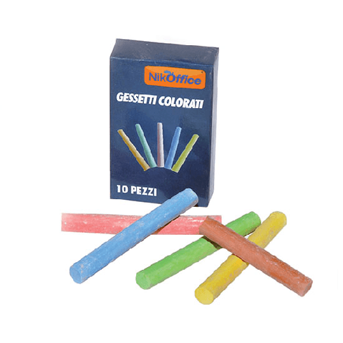 senza marca GESSETTI COLORATI TONDI NIKOFFICE da 100PZ