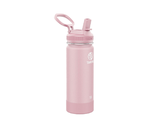 Takeya Takeya ACTIVES STRAW INSULATED BOTTLE 18oz / 530ml Blush (51201)