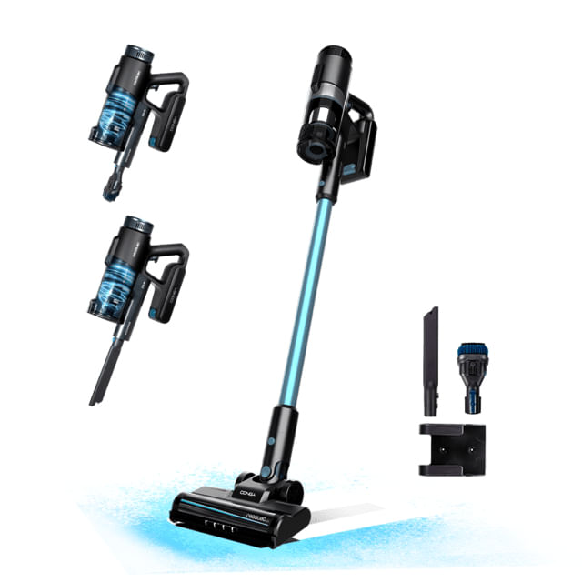 Cecotec 08422 scopa elettrica Aspirapolvere a bastone 2 in 1 Batteria Secco Senza sacchetto 215 W Nero 2,2 Ah
