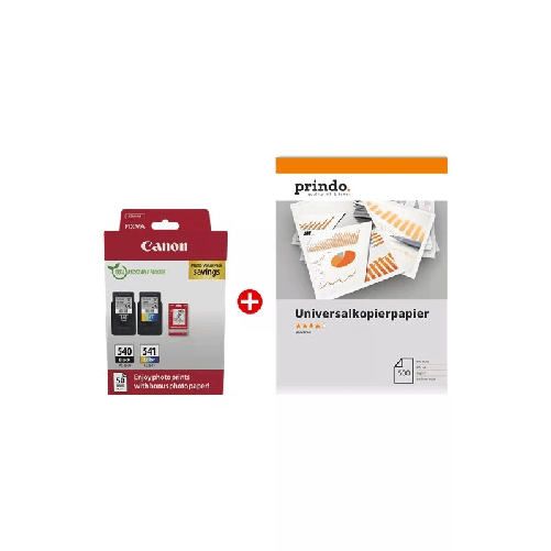Canon ORIGINALE Canon Value Pack nero / differenti colori / Bianco / Bianco PG-540+CL
