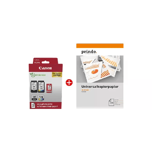 Canon ORIGINALE Canon Value Pack nero / differenti colori / Bianco / Bianco PG-545+CL