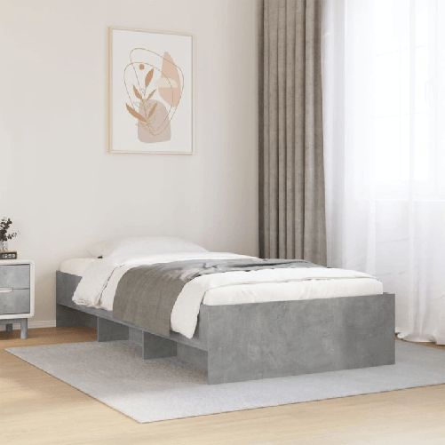 VidaXL Giroletto Grigio Sonoma 90x200 cm in Legno Multistrato