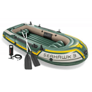 Intex Canotto Intex 3 Persone 295x137 Gommone Tender Gonfiabile Pesca Remi Pompa Mare