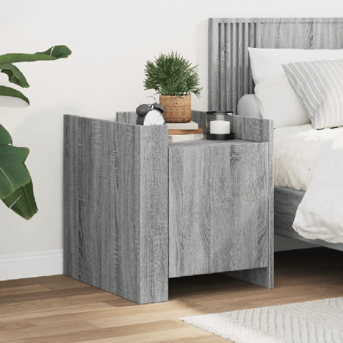 VidaXL Comodino Grigio Sonoma 45x50x50 cm in Truciolato