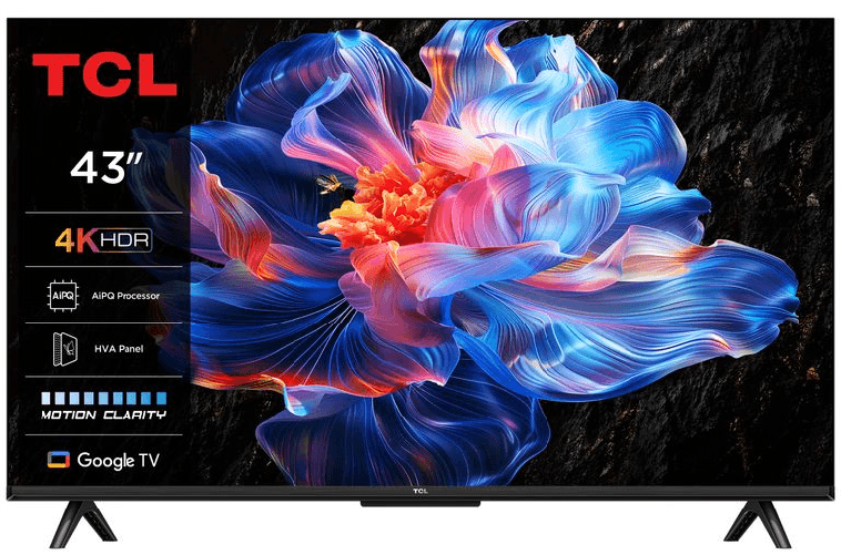 Tcl serie smart tv 4k ultra hd 43" 43p69k, dolby audio, hdr10+, google tv