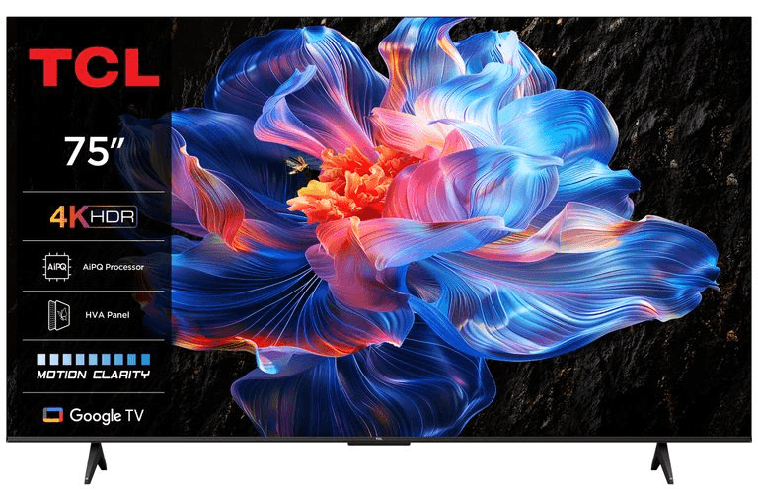 Tcl serie smart tv 4k ultra hd 75" 75p69k, dolby audio, hdr10+, google tv