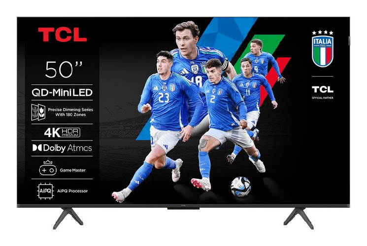 Tcl c69ks serie smart tv qd-miniled 4k 50" 50c69ks, dolby vision & atmos, google tv