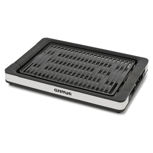 G3 ferrari tito g10206 barbecue elettrico antiaderente nero argento termostato regolabile