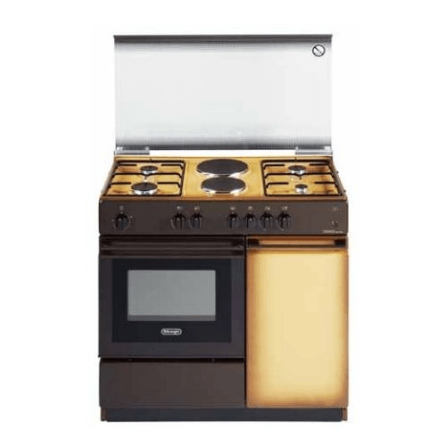 DE LONGHI Cucina 4 fuochi 2 piastre de longhi forno elettrico 86x50 cm sek 8542 n ed - C58DDL147O