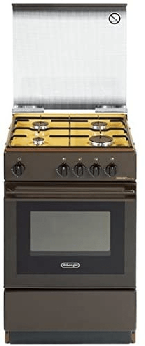 De longhi cucina a gas 4 fuochi forno a gas 50x50 cm coperchio sgk 554gbn - C55DDL128O