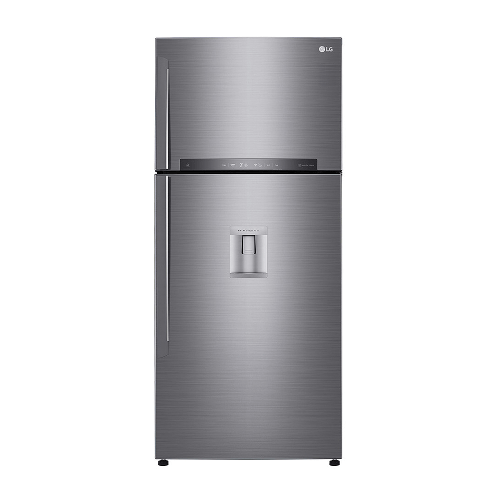 Lg gtf744pzped frigorifero doppia porta, classe e, 509l, wi-fi, dispenser acqua, inox