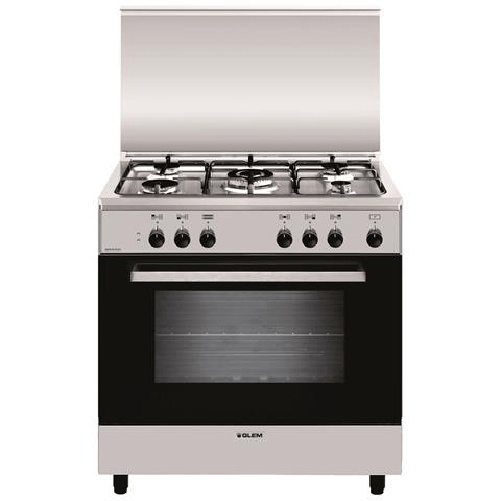 Glemgas cucina a855ei 5fuo t/cor f/ele 95lt 80x90x50 inox