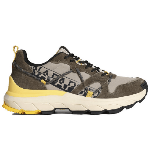 Napapijri SCARPE SNEAKERS UOMO NAPAPIJRI NP0A4H6WZ F2 ALPINEVERT PELLE BEIGE ORIGINALE PE Colore Marrone,Taglia 40
