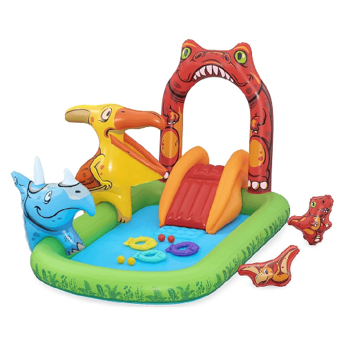 TrAdE Shop Traesio Parco Giochi Acquatico Jurassic Splash Piscina Gonfiabile Da Esterno Per Bambini 53160 -