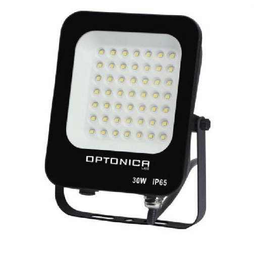 OPTONICA Proiettore led 30 watt slim metallo nero ip65 equivalente 160 watt *** temperatura colore lampada