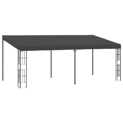 VidaXL Gazebo a Parete 3x6 m Antracite in Tessuto