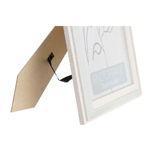 DKD Home Decor Cornice Portafoto DKD Home Decor Cristallo Beige Verde PS Scandinavo (25 x 2 x 30 cm) (4 Unità)
