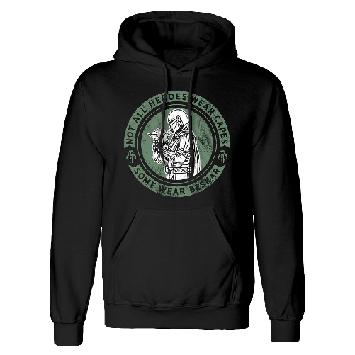 The Mandalorian Felpa con Cappuccio Uomo The Mandalorian Wear Beskar Nero