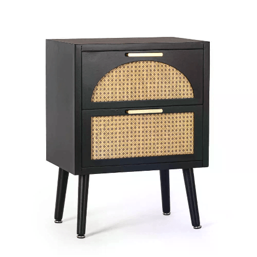 Cassettiera 2 cassetti nera ( Pezzi) - JOSIE