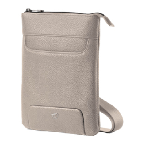 IN TEMPO City bag piccola Gate Trended - 20 x 26 x 2 cm - ecopelle - ghiaccio - In Tempo