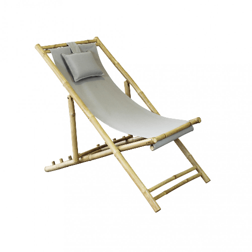 MILANI HOME LELLY - sdraio da giardino in bamboo