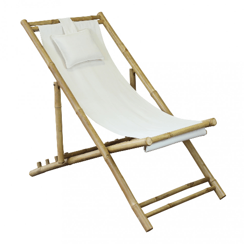 MILANI HOME LELLY - sdraio da giardino in bamboo