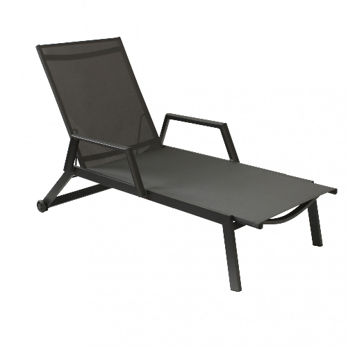 Milani Home - Lettino con struttura in alluminio verniciato bianca o antracite